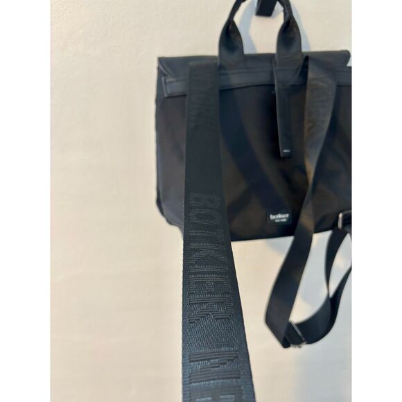 Botkier New York Black Nylon Mini Backpack – Trigger Style with Faux Leather - Picture 3 of 5